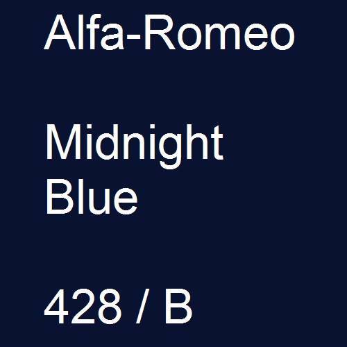 Alfa-Romeo, Midnight Blue, 428 / B.